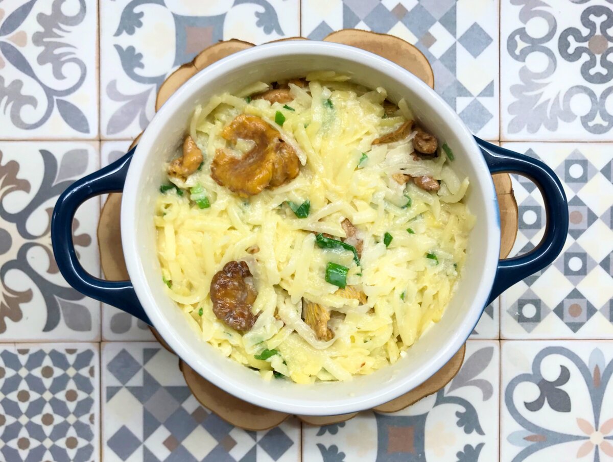 Осенняя бабка с лисичками. Рецепт, который не надоест