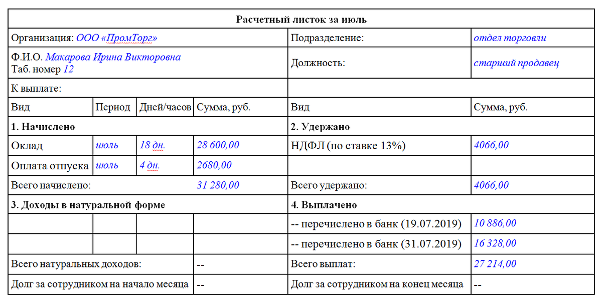 Форма расчётного листка по заработной плате 2020. Расчётный лист по зарплате форма. Как выглядит расчетный лист. Расчётный лист по зарплате образец.
