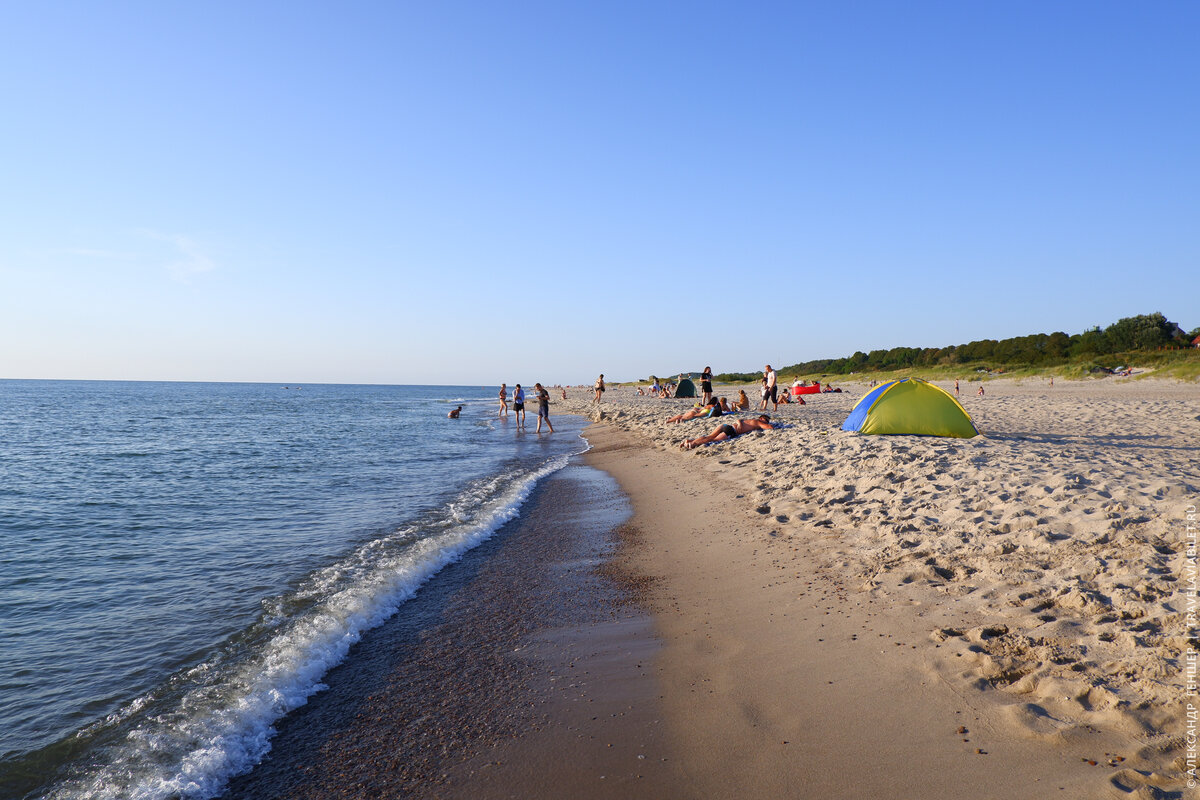 Янтарный пляж Зеленоградск