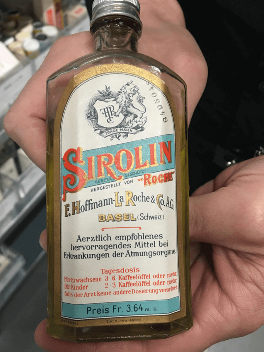 Sirolin сироп от кашля компания “Фриц Хоффманн-Ла Рош” 