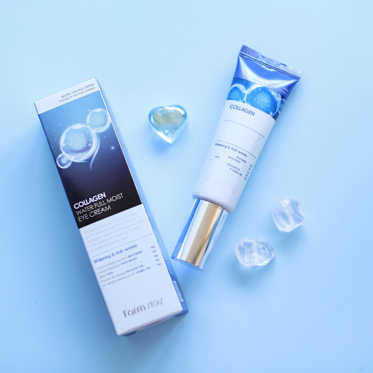 Крем для век FarmStay Collagen Water Full Moist Eye Cream 