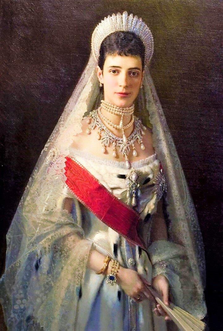 Портрет императрицы Марии Федоровны. Художник:  И. Н. Крамской. 1882 г.