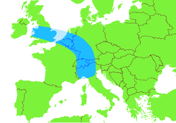 Голубой банан Европы.