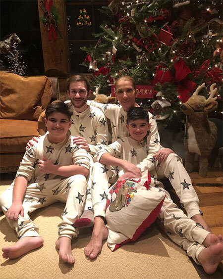 Дэвид и Виктория Бекхэм с детьмиСелин Дион с сыновьями