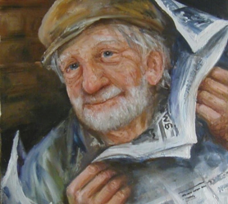 Эй старик. Художник Dianne Dengel. Dianne Dengel картины старости