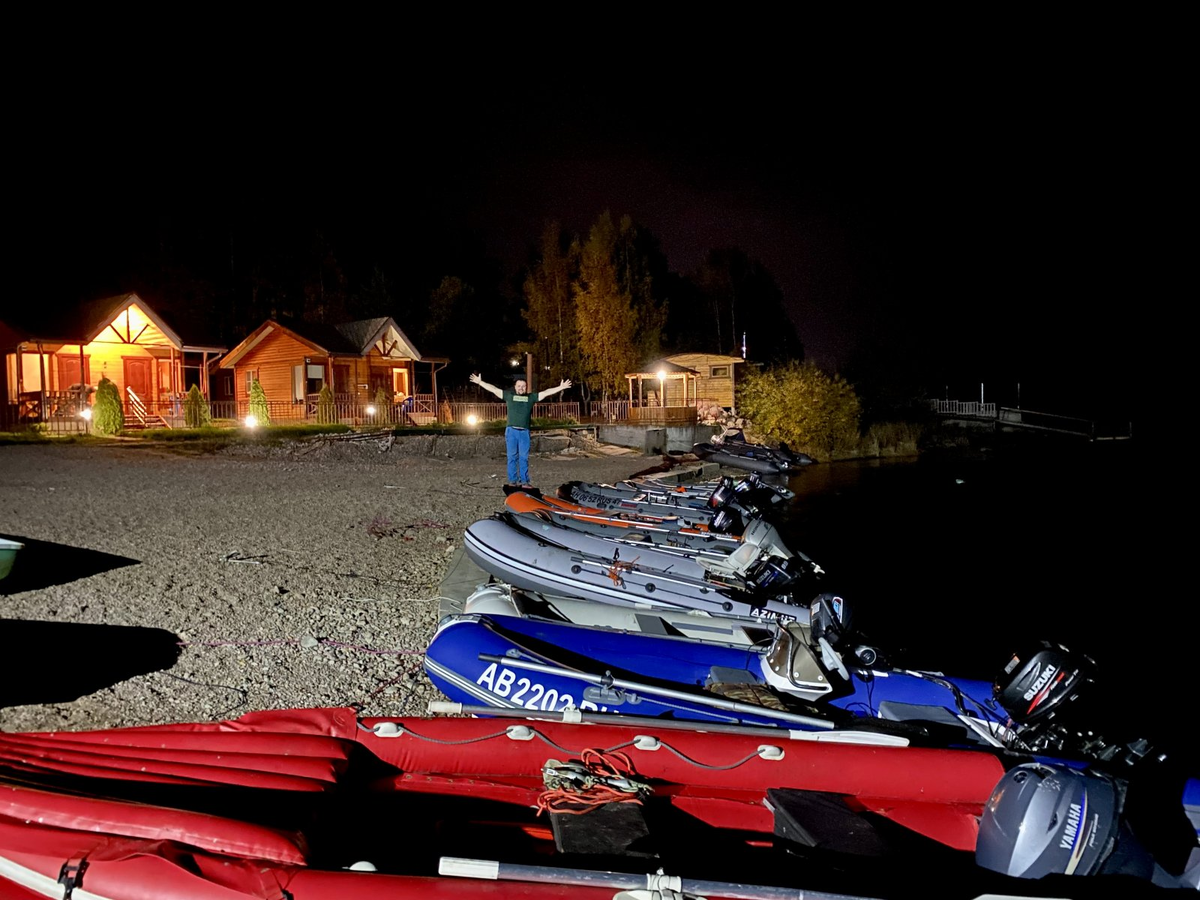 Парковка лодок и домики