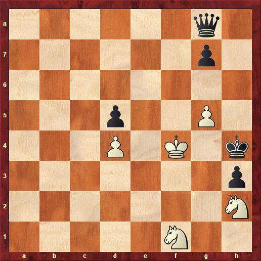 Ход белых. Выигрыш.