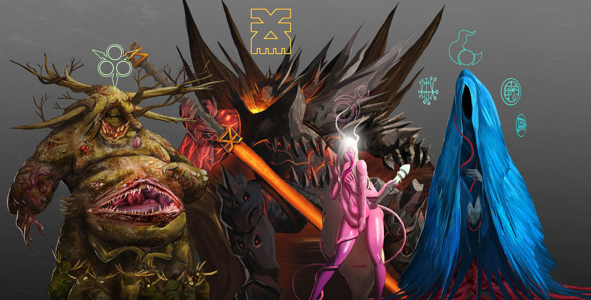 хронос бог времени арт. эреб бог тьмы. анубис бог арт фэнтези. демон андреальфус гоэтия. божества порядка.