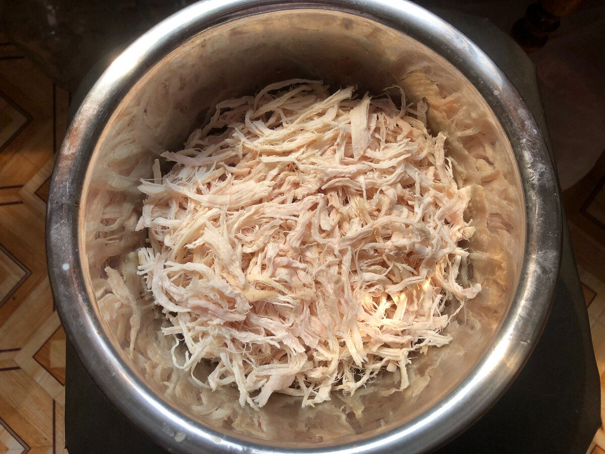 разделила на волокна