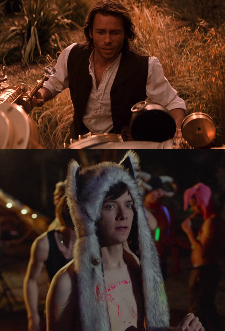 сверху главный герой здорового человека, снизу - курильщика