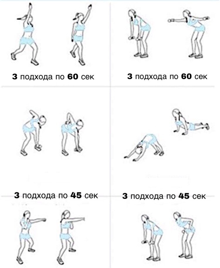 Упражнения против жира на спине