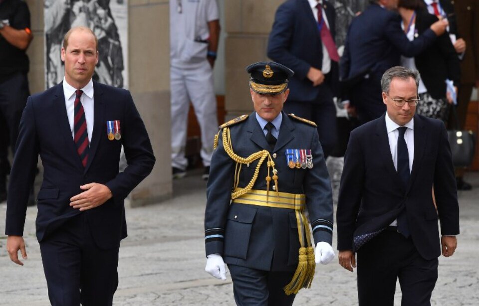 Принц Уильям во время визита в Амьен, 8 августа