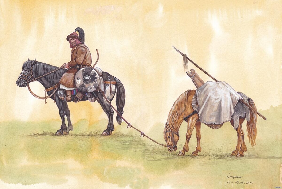 Монгольский конный воин 13 века