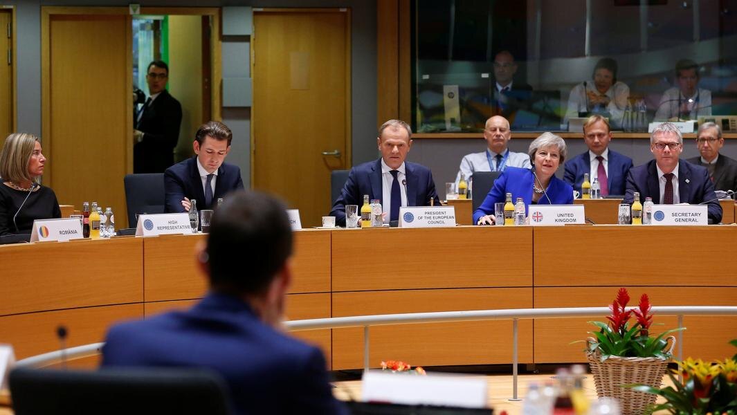 Внеочередной саммит лидеров ЕС по завершению и оформлению соглашения Brexit. Фото: REUTERS/Olivier Hoslet
