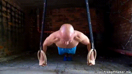 Отжимания на кольцах