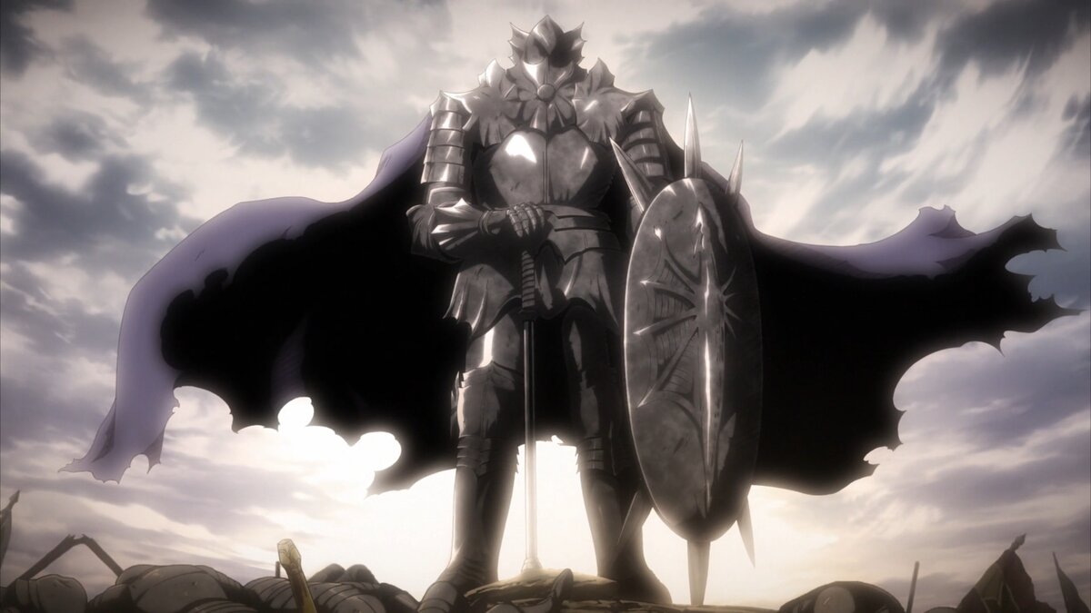 О чем это: Переполненное кровавым месиловом аутентичное аниме про парня с мечом, больше напоминающим кусок рельсы. В общем, всё по хардкору. 
 