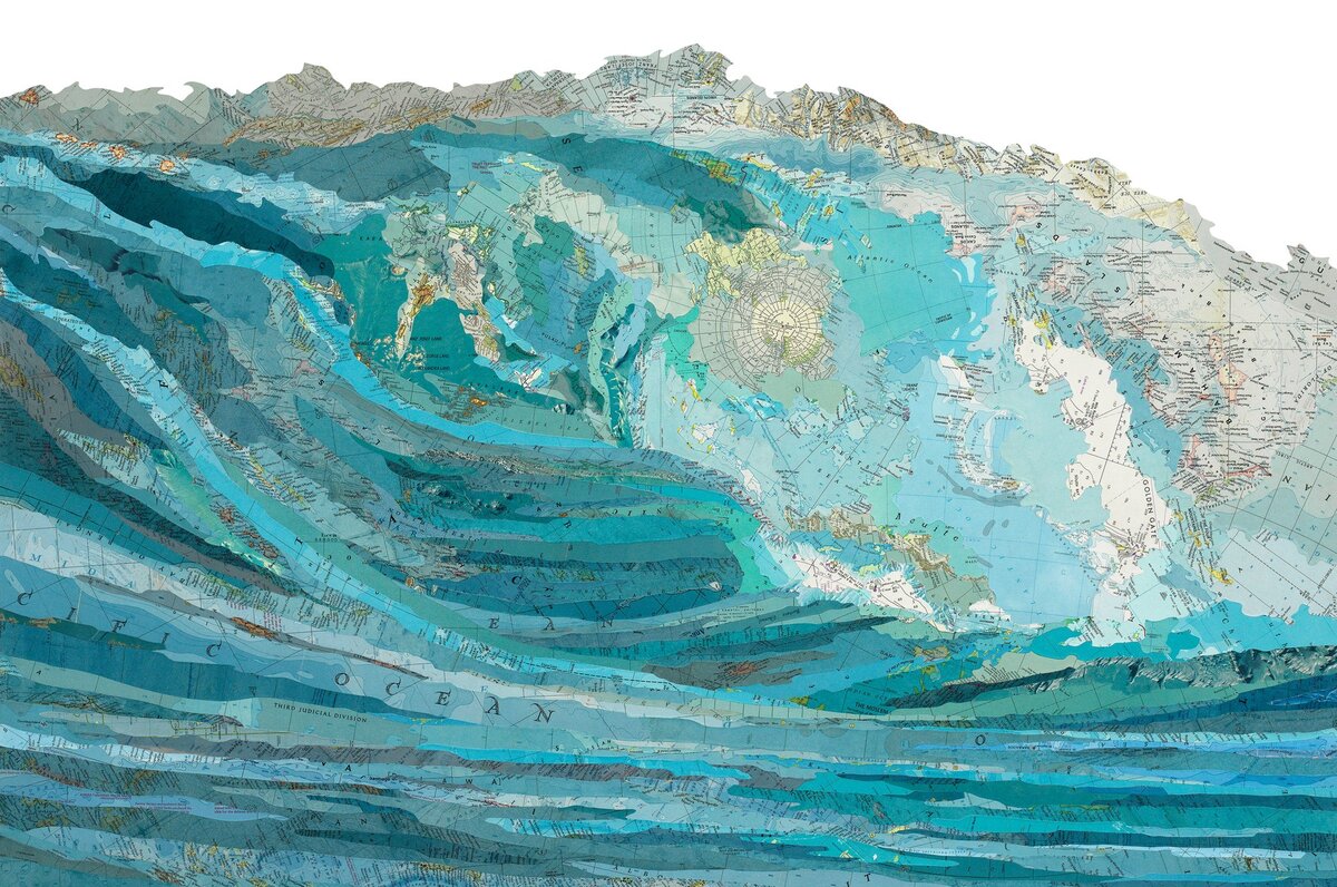 Иллюстратор Мэтью Кусик / Matthew Cusick, Rachel’s Wave