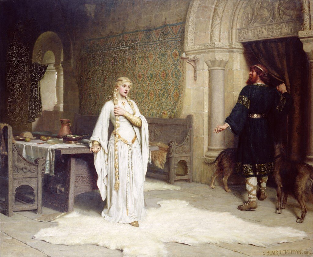 Художник Эдмунд Лейтон изобразил момент принятия решения (1892)