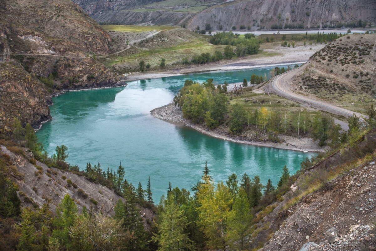 Устье реки Катунь