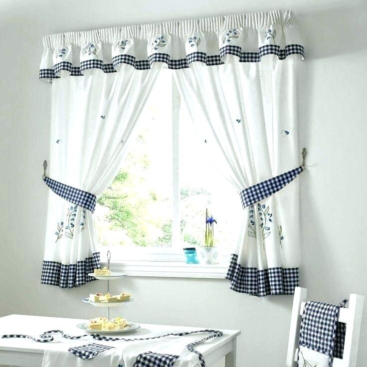 Современный дизайн штор на кухне.