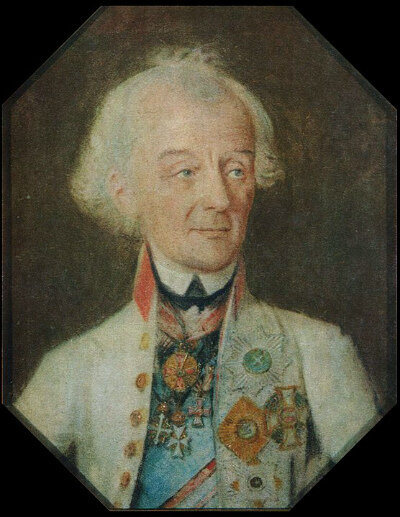 Последний прижизненный портрет А. В. Суворова, 1800 год. Художник И.Г. Шмидт.