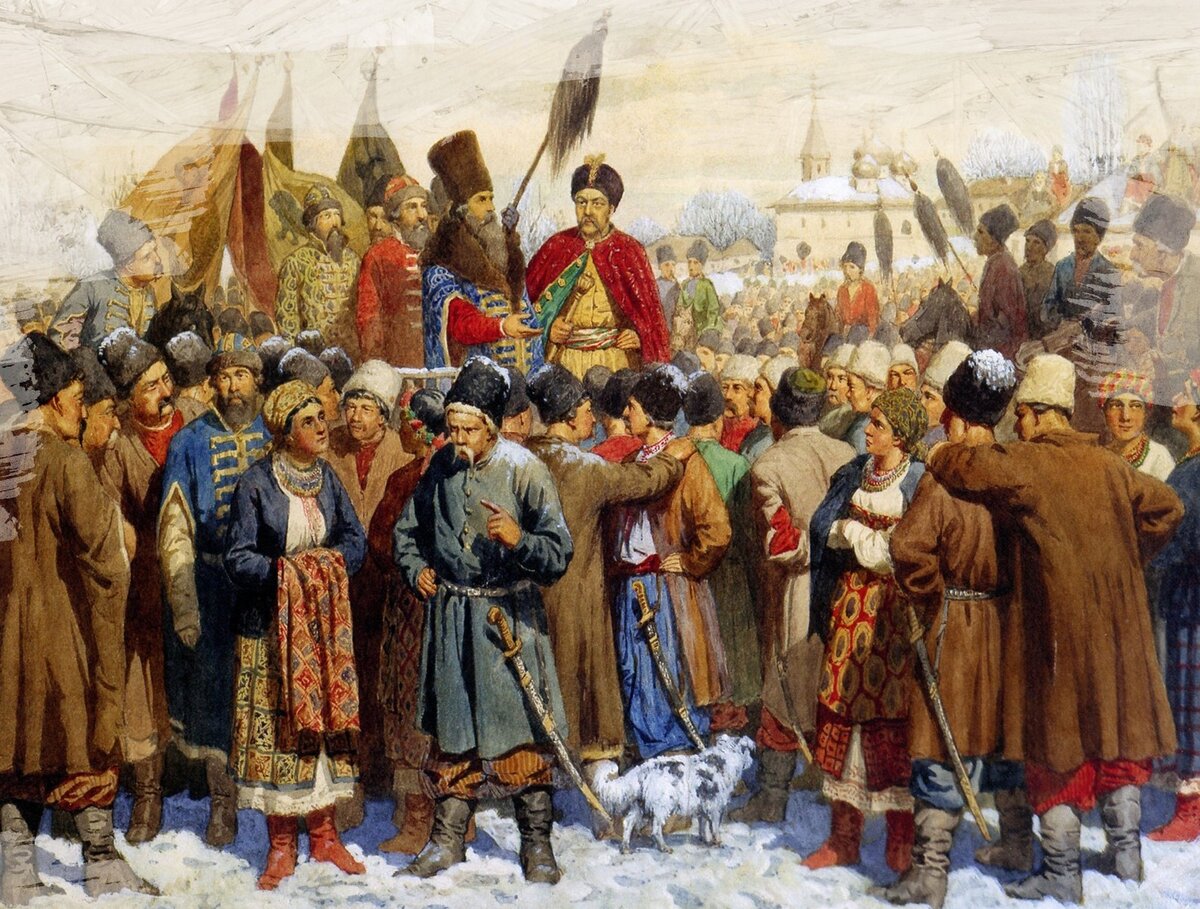Какое событие российской истории изображено на картине