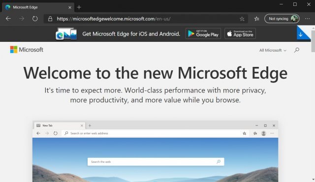 Новый дизайн microsoft edge