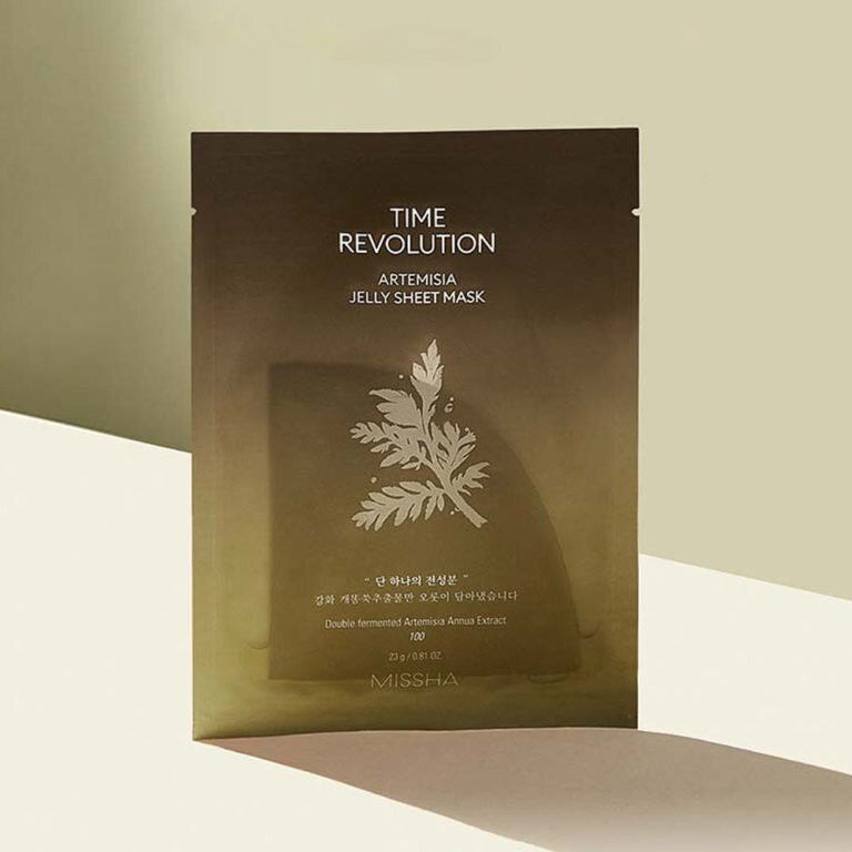 Missha Time Revolution Artemisia Jelly Sheet Mask - official photo.