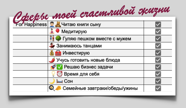 Что составляет мое счастье ?