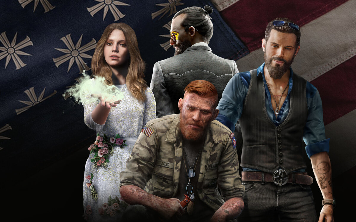 Far further the furthest. Far Cry 5 Эдемщики. Фар край 5 боссы. Far Cry 5 Постер. Фар край 5 4к