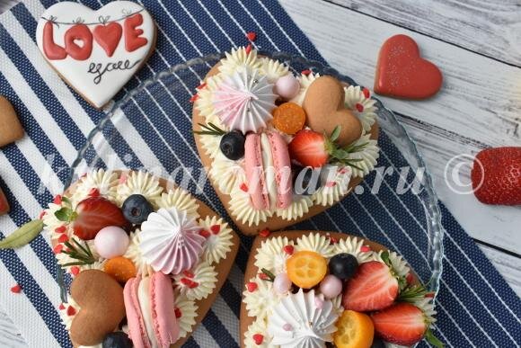 торт сердце