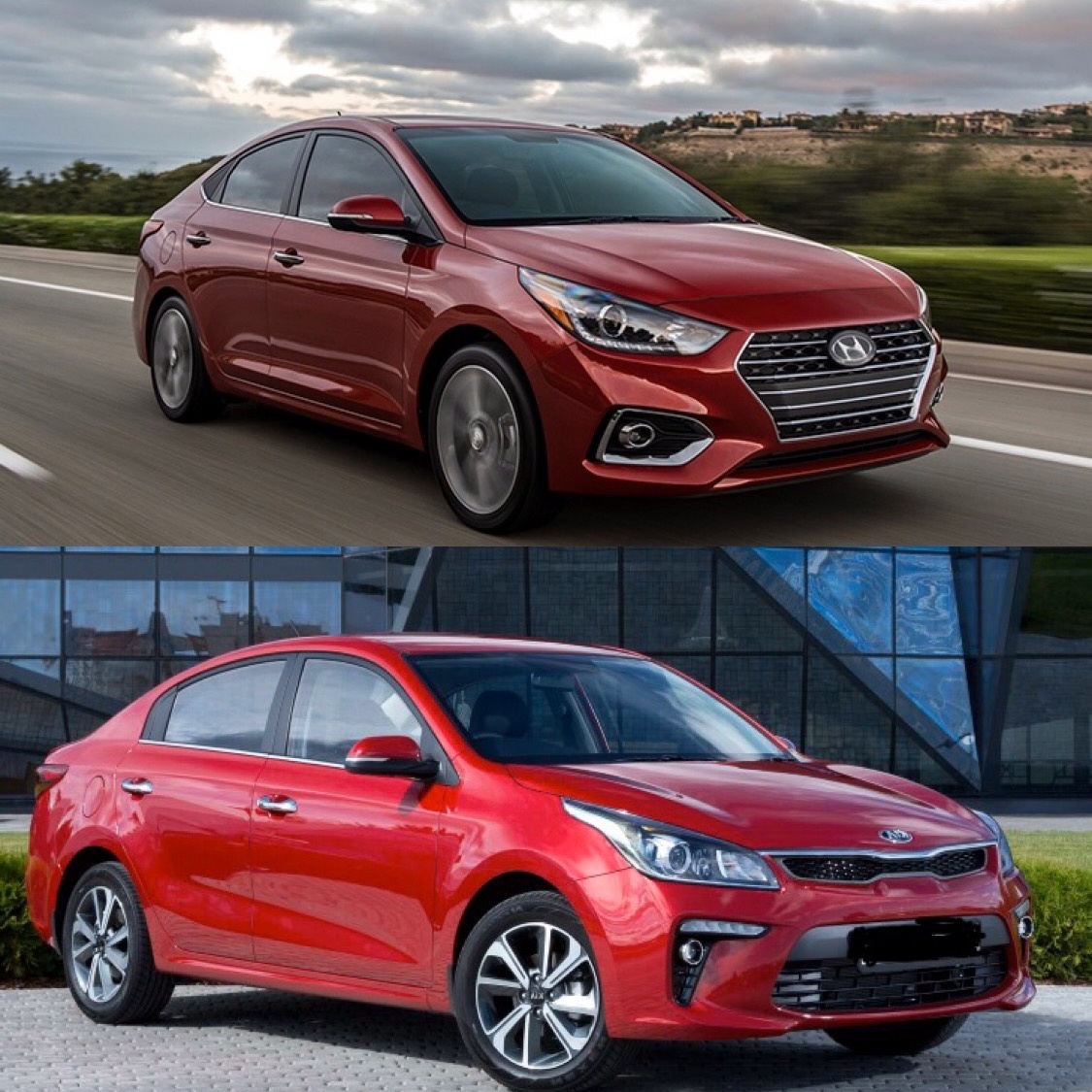 1- Hyundai Solaris. 2 - Kia Rio