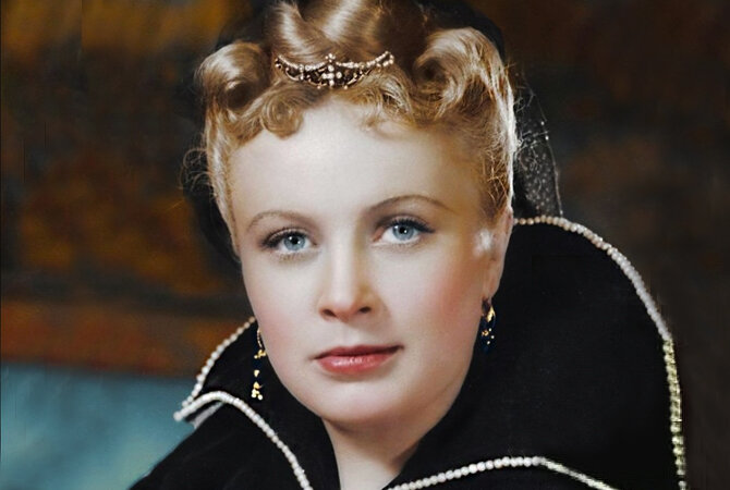 Алла Ларионова в фильме "Двенадцатая ночь", 1955 год