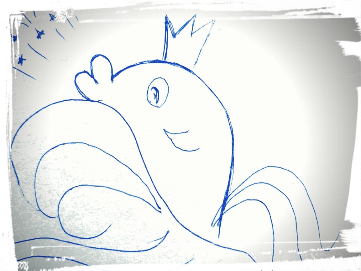 Рисунок - из личного архива.  Золотая рыбка.