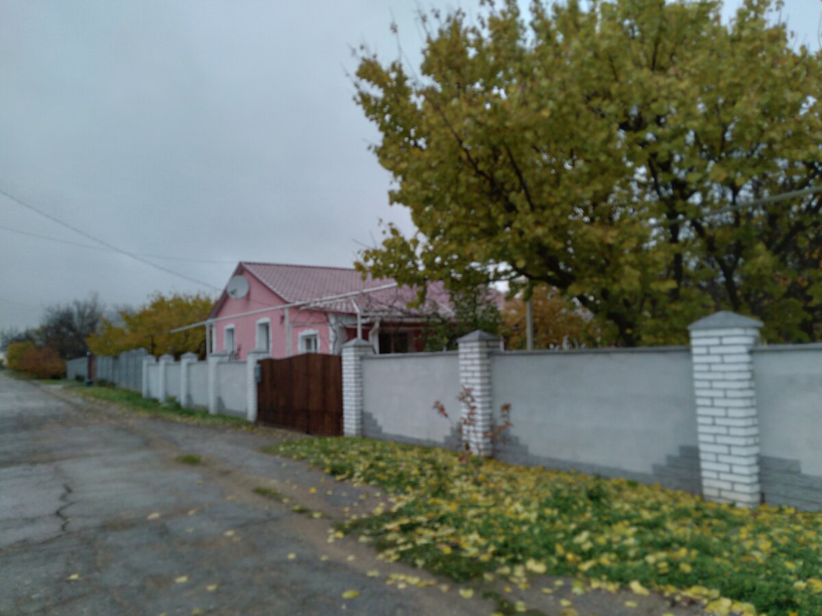 Одна из улиц в  селе Славное.