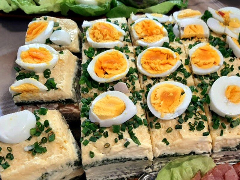 Салатный торт