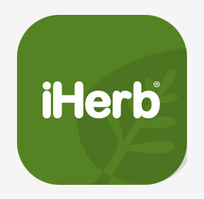 Логотип iHerb. 