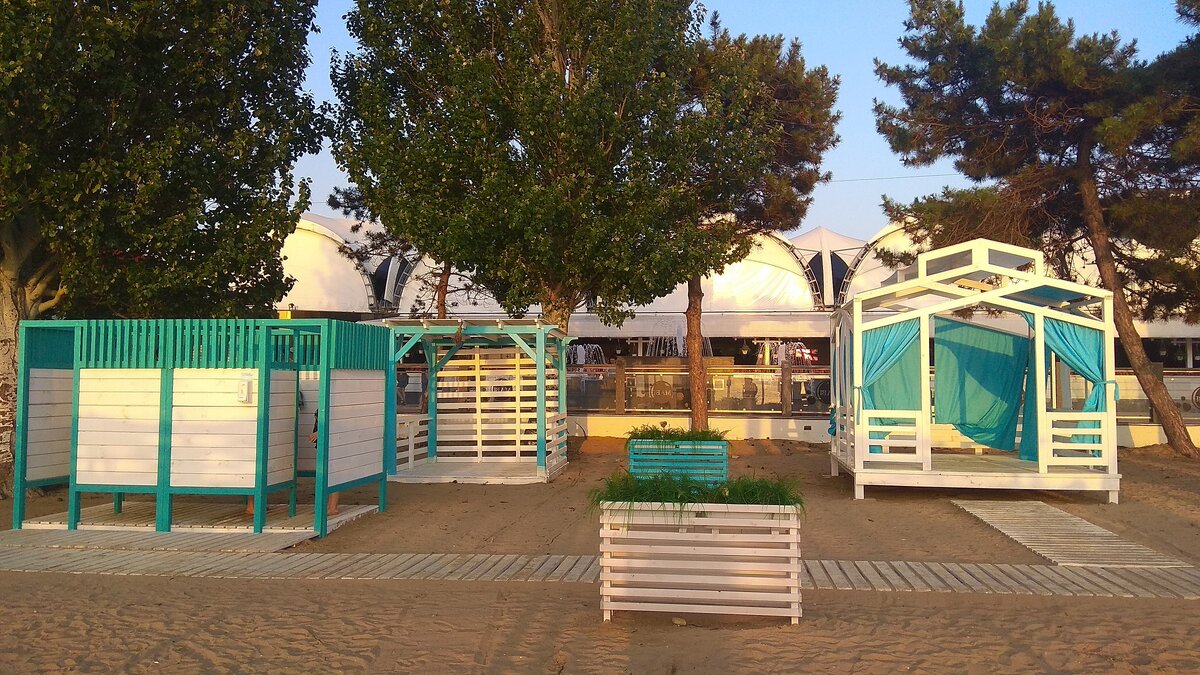 Анапа, центральный пляж (фото 7 июля 2021)