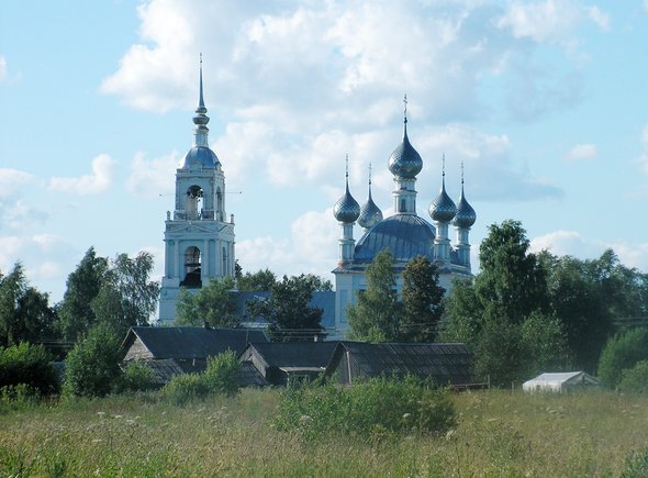 Храм Владимирской иконы Божией Матери села Давыдово. Фото: Татьяна Рахматуллина / CC BY-SA 4.0