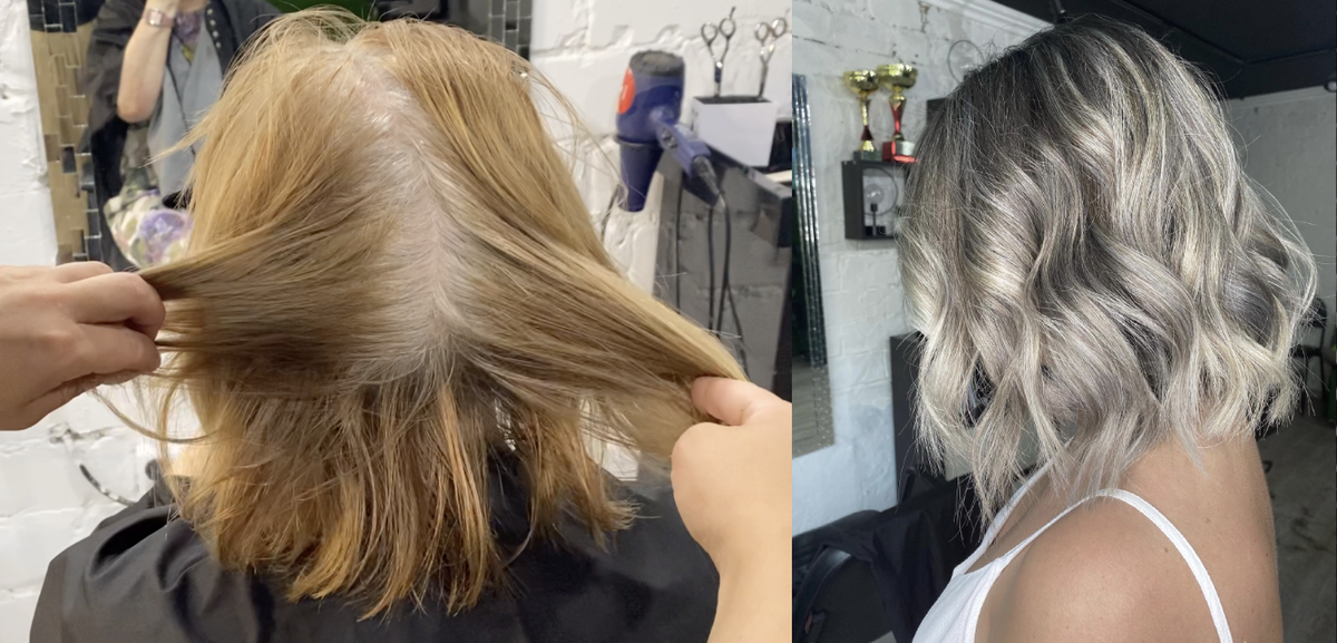 как сделать холодный блонд