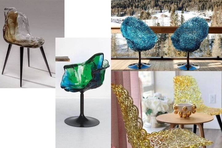 Разные формы сидения стульев