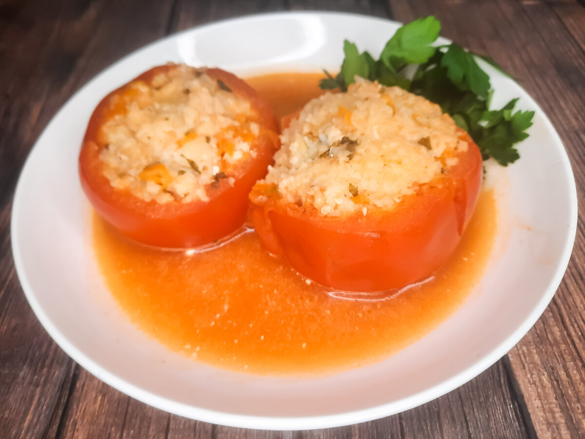 Фаршированные помидоры с курицей – пошаговый рецепт приготовления с фото