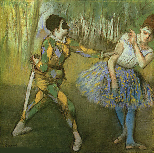 Э.Дега «Арлекин и Коломбина»