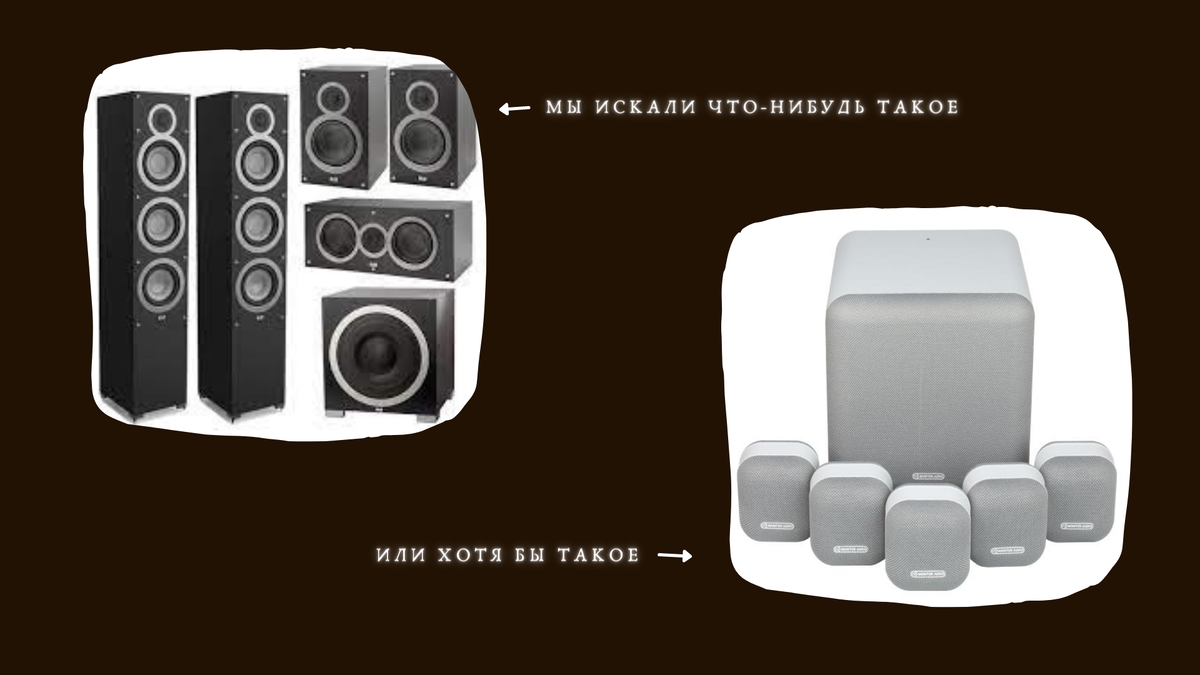 Примеры АС для домашнего кинотеатра и компьютерной АС 5.1