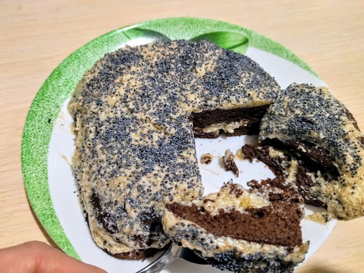 Очень нежное пирожное.