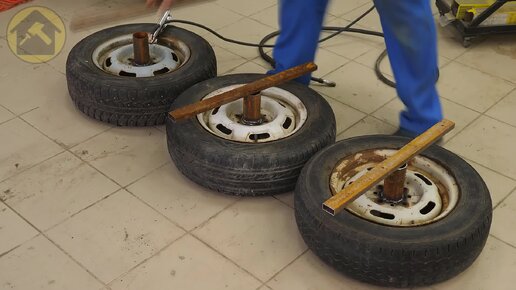 Три топовые самоделки из старых колес | Home Workshop | Дзен