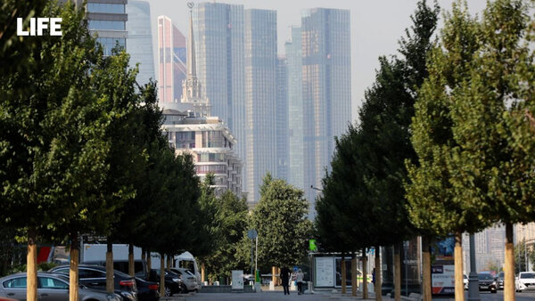 Дымка в Москве из-за лесных пожаров в Рязанской области. Обложка © LIFE / Павел Баранов