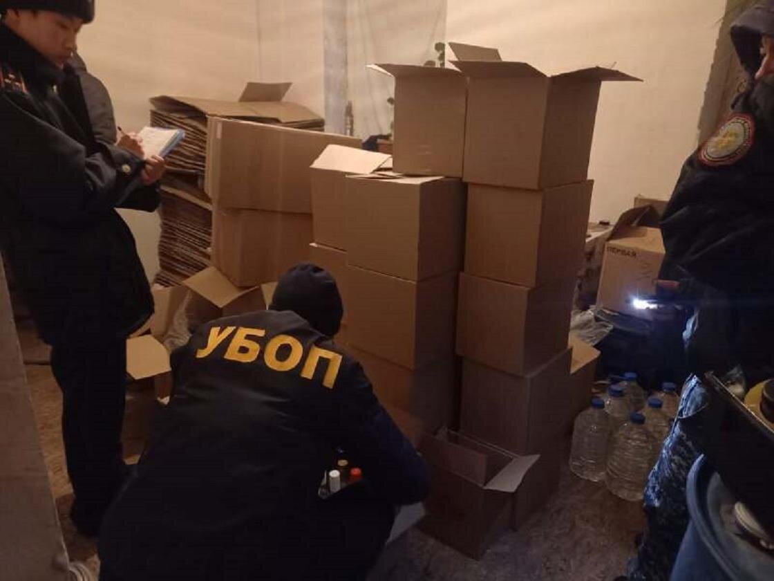    Изъятый алкоголь:Polisia.kz