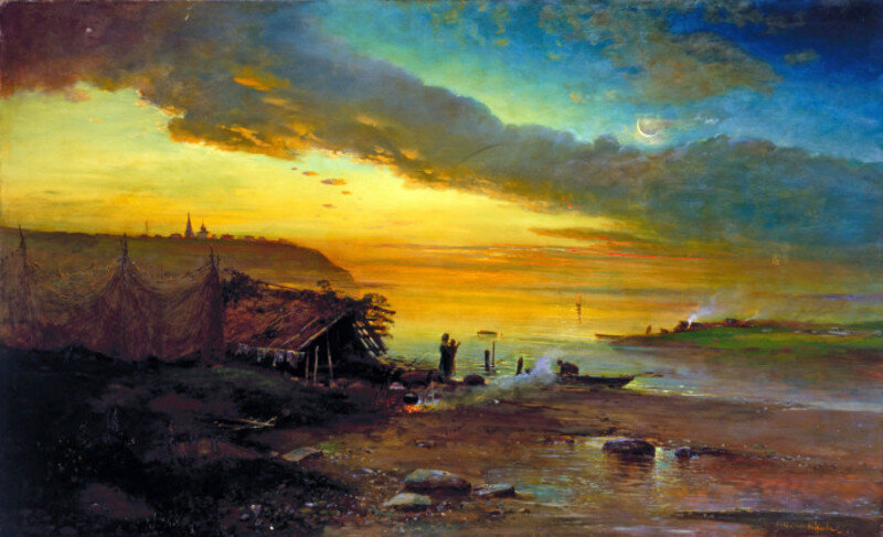 Алексей Саврасов. Раннее утро. Волга. 1884 г., izi.travel