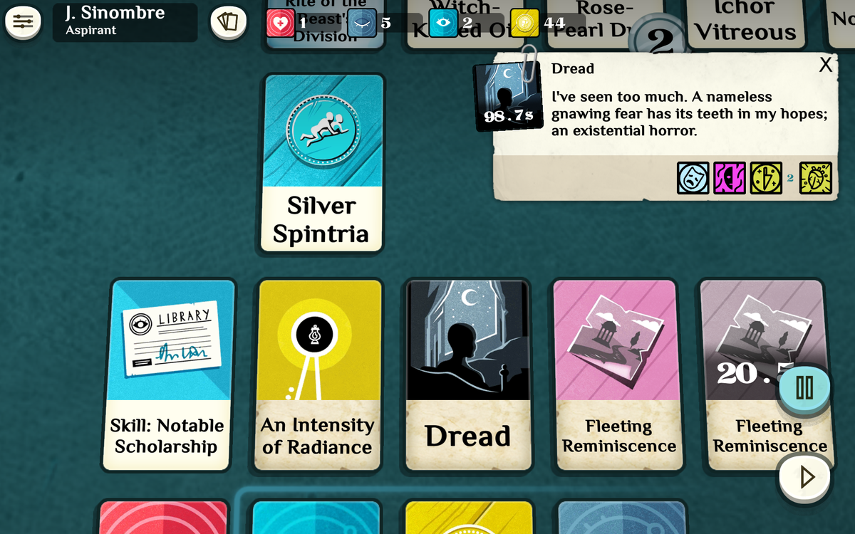 Та самая карта. "Я видел слишком много. Безымянный гложущий страх вонзил зубы в мою душу. Экзистенциальный ужас". Единственное замечание: этот ужас не экзистанциален. Ясная, чёткая и очень весомая причина у него есть. Правда, она неизъяснима.